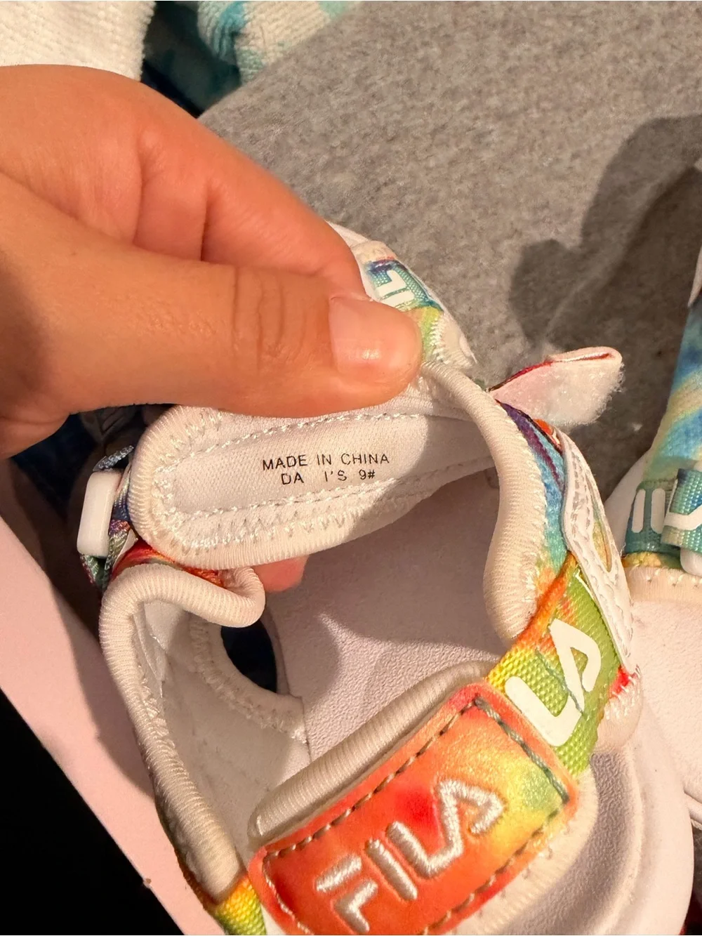 FILA Kids' Rainbow Logo Sandals - Multicolor
